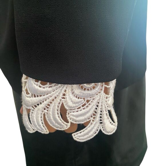 VTG Daymor Couture Black Lace Small 80s Evening Jacket Formal Statement Beaded - Picture 4 of 16